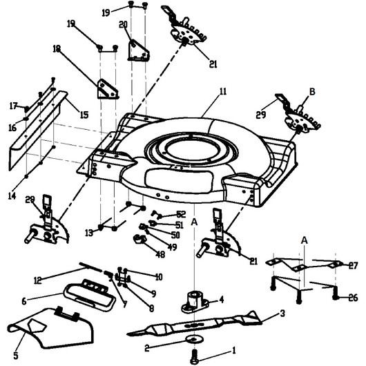 Дека и нож Champion LM5127 после 2019г.
